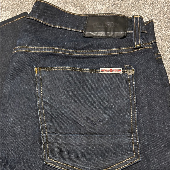 Hudson Jeans Men's Deep Indigo Slim Stright Fit - Picture 2 of 6